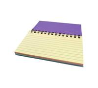 Bloc de notas de encuadernación de doble alambre, 50 hojas, cuaderno pequeño para tomar notas de estudiantes, planificador de páginas rayadas