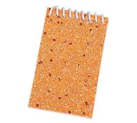 Bloc de notas de encuadernación de doble bobina, 20 hojas sin forro, cuaderno de bocetos pequeño con cubiertas de lentejuelas brillantes para escribir blocs de notas brillantes