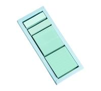 Bloc de notas de identificación de grado con papel blanco y divisiones de varios tamaños para marcar libros de documentos, juego de cajas de registro de pegamento