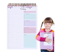 Bloc de notas de planificación diaria, 52 hojas de blocs de notas, bloc de notas de cosas que hacer, organizador de cuaderno de lista de verificación, recordatorio diario portátil para compras de