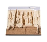 Bloc de notas de templo, arte tallado en papel, bloc adhesivo creativo, bloc de notas decorativo de 3.15 pulgadas con cubierta para bolígrafo, accesorio de escritorio único, bloc de notas panorámico