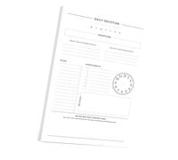 Bloc de notas diario con 60 hojas para entrenamiento, lectura, programación de comidas, planificación, libro colorido, seguimiento, blocs de notas