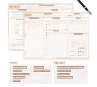 Bloc de notas diario para hacer lista de metaFox becoming - A Good Day Planner - 50 Pages Undated Daily Planner Pad - Bloc de notas diario diario para planificadores de trabajo y personal
