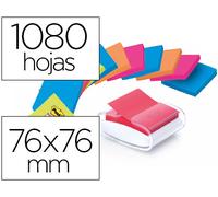Bloc de Notas Dispensador Post-It Super Sticky Z Note Color Blanco c/ 12 Bloc 76X76 mm