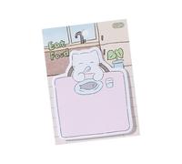 Bloc de notas extraíble con estampado animal para organización del hogar, hojas adhesivas reciclables, para decoración de pared
