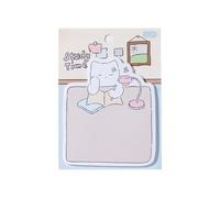 Bloc de notas extraíble con estampado animal para organización del hogar, hojas adhesivas reciclables, para decoración de pared
