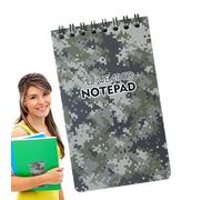 Bloc de notas impermeable, bloc de notas de bolsillo, cuaderno resistente a la intemperie, 50 páginas, papel duradero, ideal para el trabajo, la universidad, senderismo, camping, notas diarias