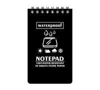 Bloc de notas impermeables - Almohadillas de notas impermeables para notas, etiquetas portátiles de MEMO, TOP-SPERAL FIELD Notebook 50 páginas para aventuras de senderismo al aire libre, ya que es