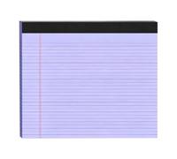 Bloc de notas lineal genérico - 24 x 27 cm perforado alineado Seyes 30 hojas, formato de paisaje bloque legal - para abogados estudiantes profesionales de oficina escolar, toma de notas gestión de