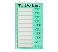 Bloc de notas multiusos para lista de verificación de 5 tareas ajustables para coche, hogar, aula, almohadilla de pared, lindo para mujeres y hombres