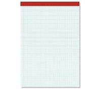 Bloc de Notas Pacsa 4 mm 80 Hojas 1/8" Cuadrícula Impresa Sin Tapa (10 Unidades)
