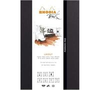 Bloc De Notas Para Bocetos Rhodia Touch A4 Papel Blanco 100gsm 50 Hojas