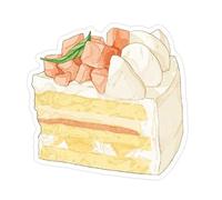 Bloc de notas para tartas de postre, bonita nota adhesiva, serie Sweet Station, suministros de oficina escolar, postre, calcomanía, notas de la serie Sweet Station