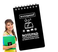 Bloc de notas para todas las estaciones, bloc de notas impermeable - Cuadernos de diarios impermeables | Cuadernos de viaje portátiles, cuaderno de campo con 50 páginas para la escuela