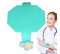Bloc de notas portátil, pulsera de silicona para enfermera, notas borrables, reutilizables, recordatorio impermeable para enfermera, maestro veterinario policía
