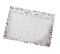 Bloc de notas rasgable multiusos Cuaderno planificador rasgable de 60 hojas 24, 5 x 17, 5 cm para horarios Citas y plazos Planificador semanal