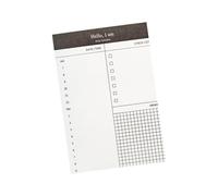 Bloc de notas rasgables de 5 uds, Bloc de notas de negocios de 85x125mm, 50 hojas/para reuniones de oficinas y gestión de horarios diarios, registro de reuniones