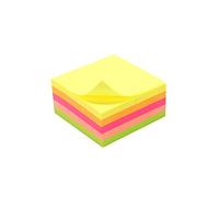 Bloc de notas reposicionable 5 colores neón 250 hojas 50 x 50 mm