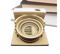 Bloc de notas temporal genérico 3D 2026 - Bloc de notas con separador, notas autoadhesivas artísticas en 3D - para tomar notas planificar seguimiento de hábitos y marcapáginas