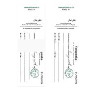 Bloc de notas vintage, Bloc de notas decorativo retro para álbumes de recortes, diario, manualidades, papel kraft blanco, 50 hojas, 40 x 120 mm (Patrón de capítulos anteriores)