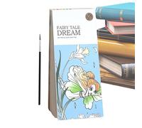 Bloc de papel de acuarela | Libro para colorear para niños para colorear y esbozar - Bloc de dibujo portátil para y dibujar niños casa al aire libre