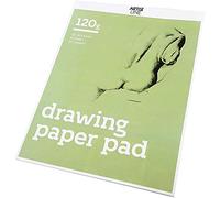 Bloc de papel de dibujo, A3, 30 x 42 cm, 120 g, blanco, 30 hojas