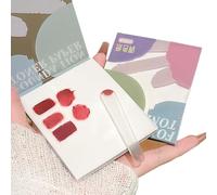 Bloc de Papel de Paleta,100 Hojas De Herramientas Mezcladoras Con Fuente - Paleta Mezcladora de Maquillaje de Papel,Para Salón, Manicura, Manualidades, Base, Corrector, Sombra de Ojos y Rubor