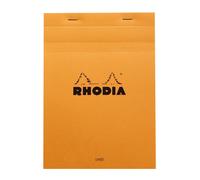Bloc de papel franc s cl sico Rhodia con rayas y margen, 15,24 cm x 21,54 cm, color naranja (16600C)