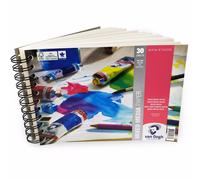 Bloc De Papel Mixto De Royal Talens Van Gogh A5 Wiro 30 Hojas 300gsm