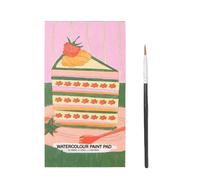 Bloc de pintura de acuarela: mini juego con pincel, libro de viaje portátil para pintar por niños y adultos.