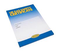 Bloc de registros de seguridad de gas para propietarios, formularios de certificado de seguridad de gas del Reino Unido para ingenieros de gas registrados (Ártico)