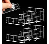 Bloc de sellos de acrílico transparente de 8 piezas, bloque de sello decorativo para bricolaje, bloque de sellos para scrapbooking, manualidades, herramienta de bloque de sellos transparente
