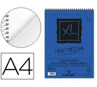 Bloc Dibujo Acuarela Canson Xl Mix Media Grano Medio A4 Espiral 30F 300 Gr