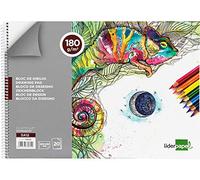 Bloc dibujo liderpapel artistico espiral 230x325mm 20 hojas 180 g/m2 sin recuadroperforado