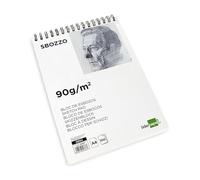Bloc dibujo liderpapel esbozos espiral din a4 210x297mm 100 hojas 90g/m2 sin recuadro