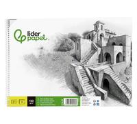 Bloc dibujo liderpapel lineal historico 230x325mm 20 hojas 130g/m2 con recuadro perforado.