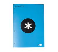 Bloc encolado liderpapel antartik cuadro 5 mm a4 natural 80 h 100 gr color azul