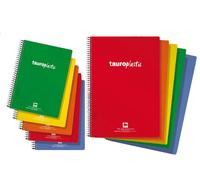 Bloc espiral folio 80h PP horizontal 90gr colores surtidos