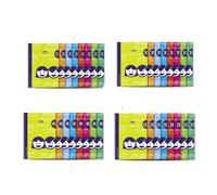 BLOC ESPIRAL Lamela A4 pack 5u Cuaderno colores surtidos tamaño folio con tapa de carton flexible blanda 80 hojas. Bloc espiral tamaño Folio 80 hojas.70 G. cuadrovia 2.5mm/ 3mm/ 4mm/ 5 mm pack 5