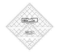 Bloc Loc Half Square Triangle Ruler Set 6 6.4cm and 11cm Acrylic Ruler