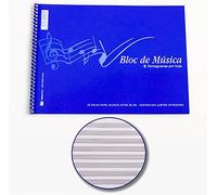 Cuaderno Música TAURO 4º 8 Pentagramas x20 Hojas