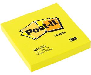 Bloc notas post-it 76X76 neon amarillo