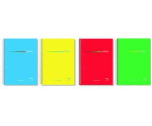 Bloc Pacsa Premium Micro.Tapa Extra A4 160H Liso 70G 5 Col. Banda Surtido (4 Col.) (Set de 4)