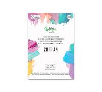 Bloc papel multitecnica liderpapel din a4 para acrilico oleo y gouache 20 hojas gramaje 260g m2 - MU05