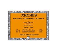Arches Bloc encolado Aquarelle 300 g 4L 26x36 20 hojas Blanco natural