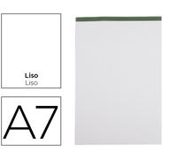Bloc Plano A7 80F 60g/m2 Perforado Sin Tapa