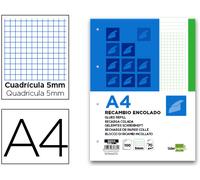 Bloc/Recambio Pegado A4 100 Fls Verde