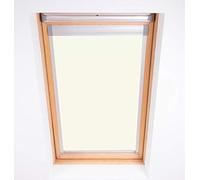 Bloc Skylight Blind 6 (78/118) Estor para Fakro Ventanas de Techo, Opaco, Color Blanco