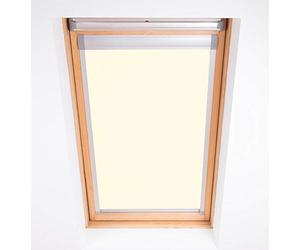 Bloc Skylight Blind Bloque tragaluz Estor PK04 para Velux Ventanas de Techo Blockout, Color Crema