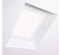 Bloc Skylight Blind M4A - Estor para Ventanas de Techo Dakstra, Color Blanco Opaco, Marco de Aluminio Blanco